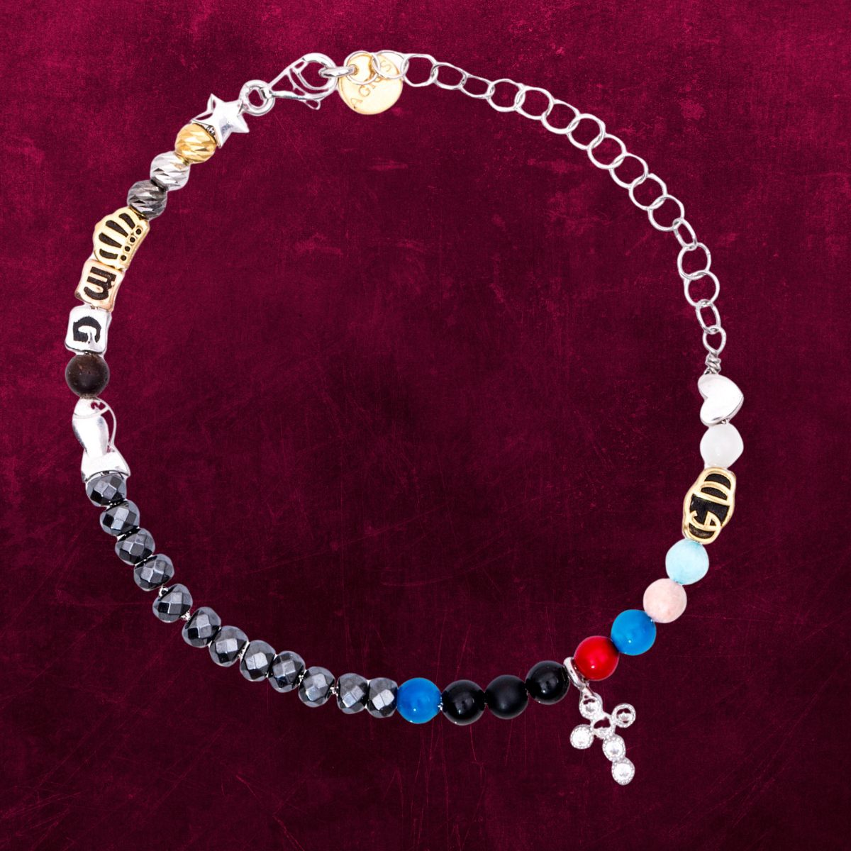 Bracciale Iesus Uomo 33 elementi di Gesù - PORTA SEMPRE CON TE LA STORIA DELLA TUA FEDE ⛪️
