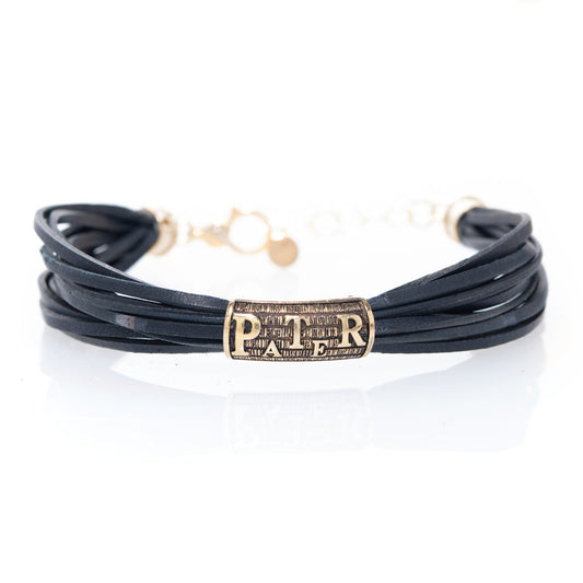 Bracciale PRECEM Pater - Pelle Blu