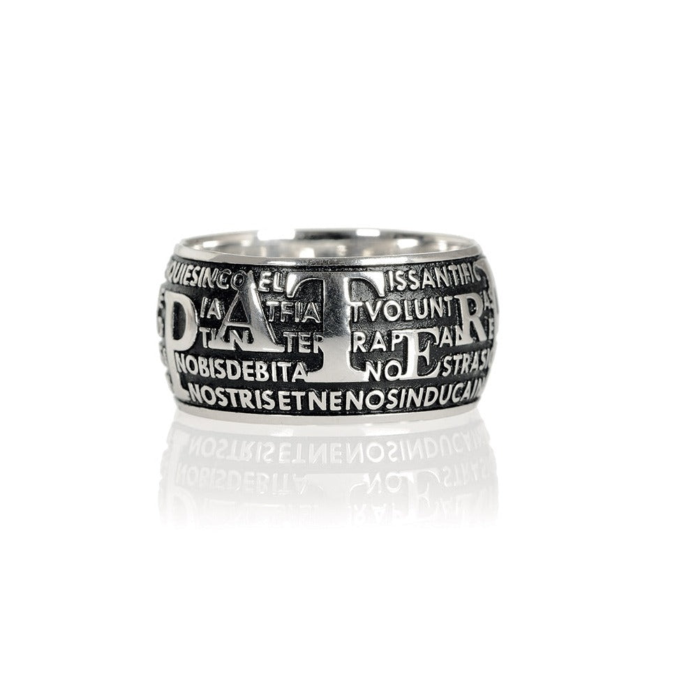 Anello Precem Pater - Rodio Brunito