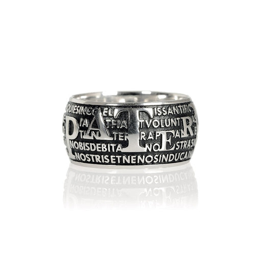 Anello Precem Pater - Rodio Brunito