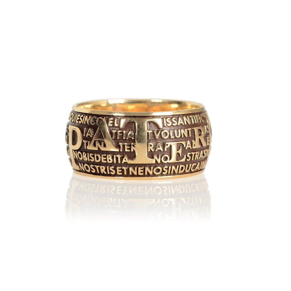 Anello Precem Pater - Dorato Brunito