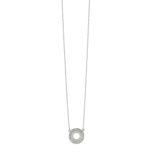 Collana con zirconi Circum - Rodio